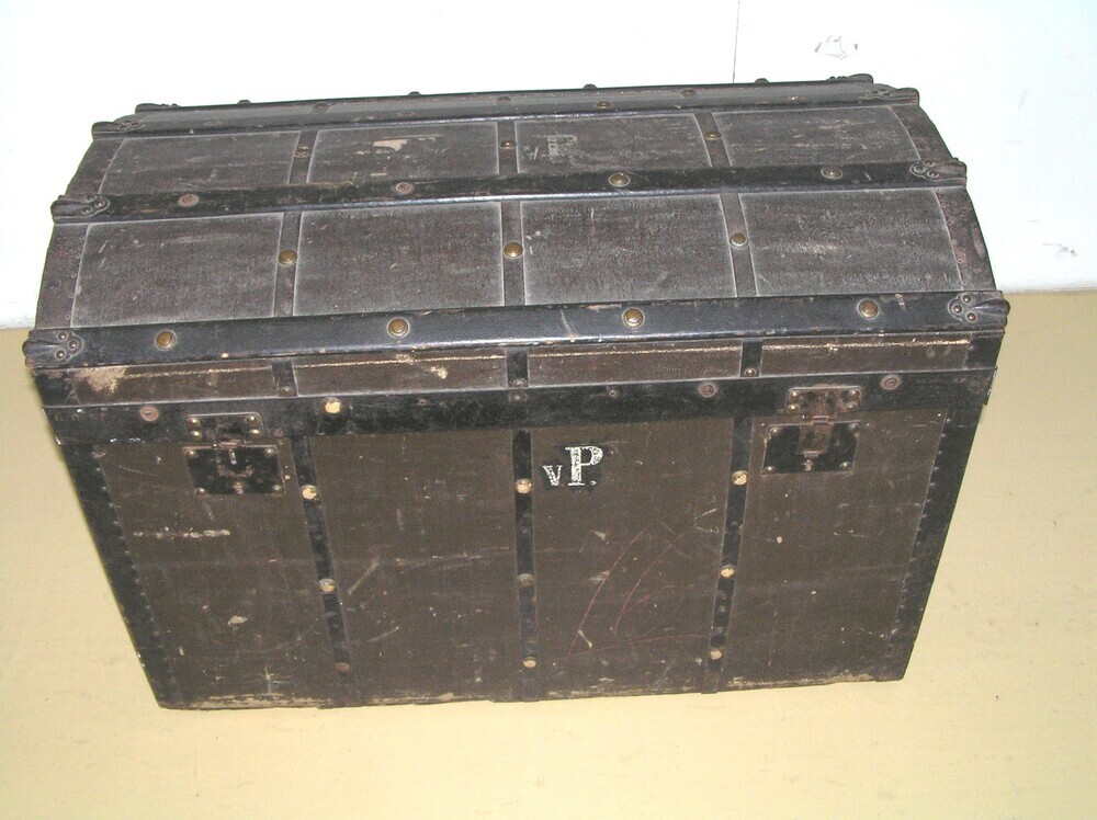 reiskist, houten koffer, koffer